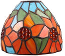 Tiffany Style Flower Stained Glass Replacement Table Lamp Shades (Only Lampshade,Exclude Accessories) (011)
