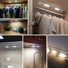 Load image into Gallery viewer, Under-Cabinet Lights, Closet Light  LED Light Slim Design, USB Rechargeable Cabinet Lights, Magnetic Under Counter Lighting, LED Motion Sensor Night Light for Closet Cabinet Wardrobe Stairs (1 Pack)