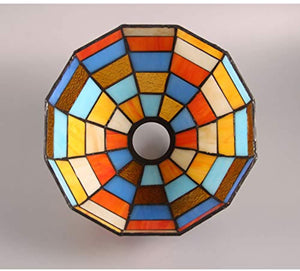 Tiffany Style Flower Stained Glass Replacement Table Lamp Shades (Only Lampshade,Exclude Accessories) (013)