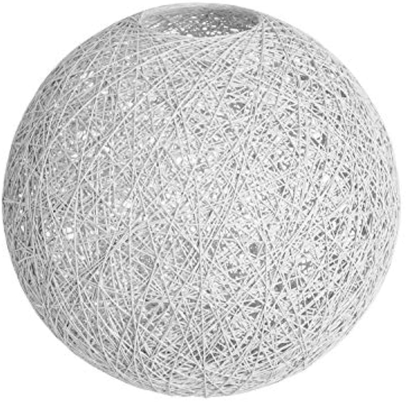 Lighting Fixture Replacement, Round Globe Shade, Hemp Globe Lamp Shade,Globe Lamp Shade Replacement (Red)