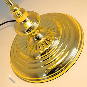GLS Lighting Bankers Lamp Table lamp, Green Glass Shade Banker's Desk Lamp for Living Room Office Study Reading Metal Desk lamp
