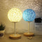 Lighting Fixture Replacement, Round Globe Shade, Hemp Globe Lamp Shade,Globe Lamp Shade Replacement (White)