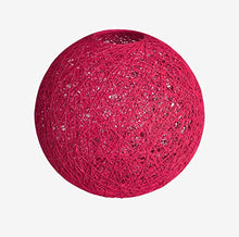 Load image into Gallery viewer, Lighting Fixture Replacement, Round Globe Shade, Hemp Globe Lamp Shade,Globe Lamp Shade Replacement (Pink)