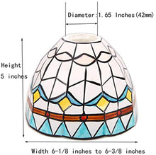 Load image into Gallery viewer, Tiffany Style Handmade Lampshade Replacement,Glass Lampshade,Flush Mount Light Glass Shade Ceiling Light Fixture for Chandelier Light,Wall Lamp,Desk Lamp (001)