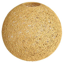Load image into Gallery viewer, Lighting Fixture Replacement, Round Globe Shade, Hemp Globe Lamp Shade,Globe Lamp Shade Replacement (Primary)
