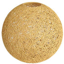 Lighting Fixture Replacement, Round Globe Shade, Hemp Globe Lamp Shade,Globe Lamp Shade Replacement (White)