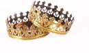 Retro Imperial Crown for Clear Cylinder Glass Lamp Shade Glass Hurricane Candle Shades Replacement Diameter 4.7''