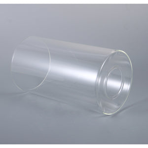 Glass Cylinder Glass Shade Accessory Glass Lamp Fixture Shade Replacement Glass Piece with 1-5/8 Inch Fitter Multiple Specifications (Clear)