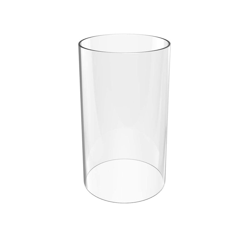 GLS Crystal Borosilicate Glass, Clear Candle Holder, Glass Chimney for Candle Open Ended, Glass Hurricane Candle Holders Diameter 3.5 inches