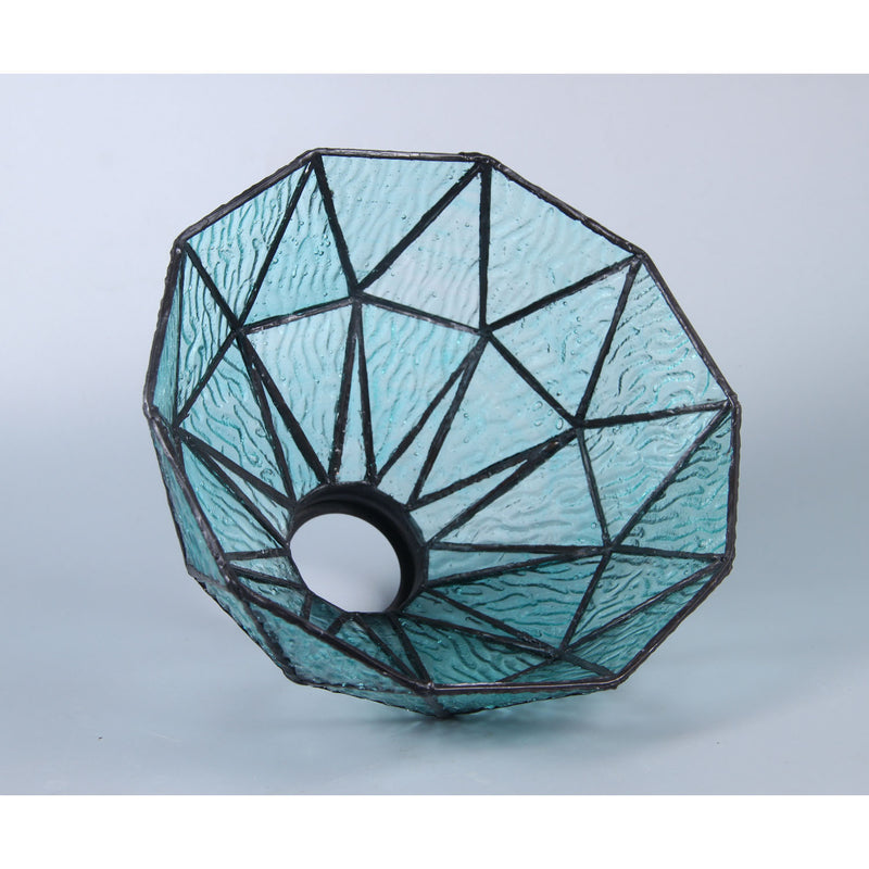 Mediterranean Style Moroccan Lamp Stained Glass Shade LED Pendant Lights for Hallway Aisle Corridor.(Only Lampshade,Exclude Accessories) (LS2,019)