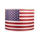 Fabric Drum Lampshade,American Flag lampshade with European Attachment or Spider Attachment