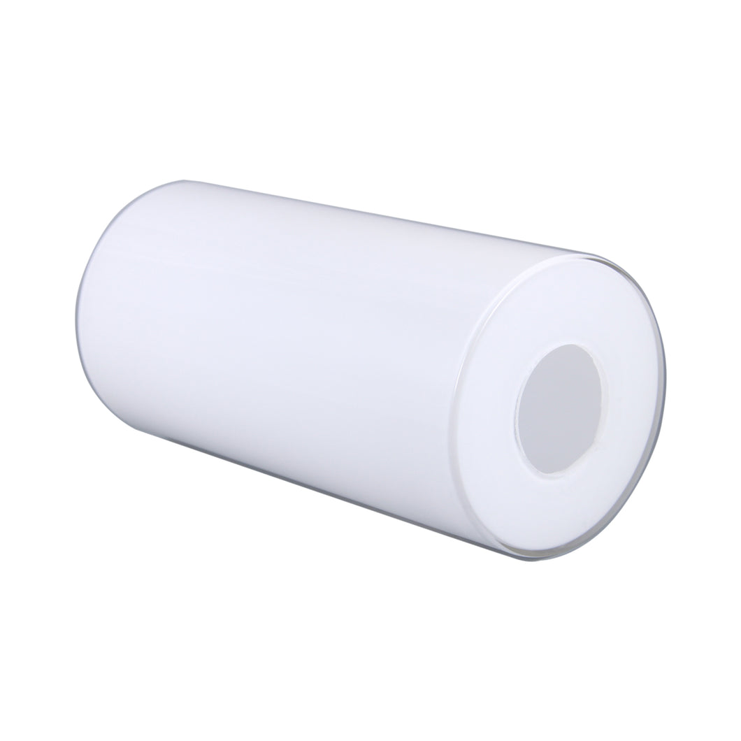 Opal White Glass Cylinder Glass Shade Accessory Glass Lamp Fixture Shade Replacement Glass Piece with 1-5/8 Inch Fitter Multiple Specifications