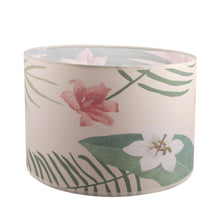 Load image into Gallery viewer, Fabric Drum Lampshade,Flower Surface Watercolor Style lampshade with European Attachment or Spider Attachment